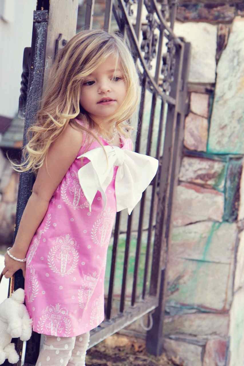 Lovely Pink Dress with French Hatbox Design