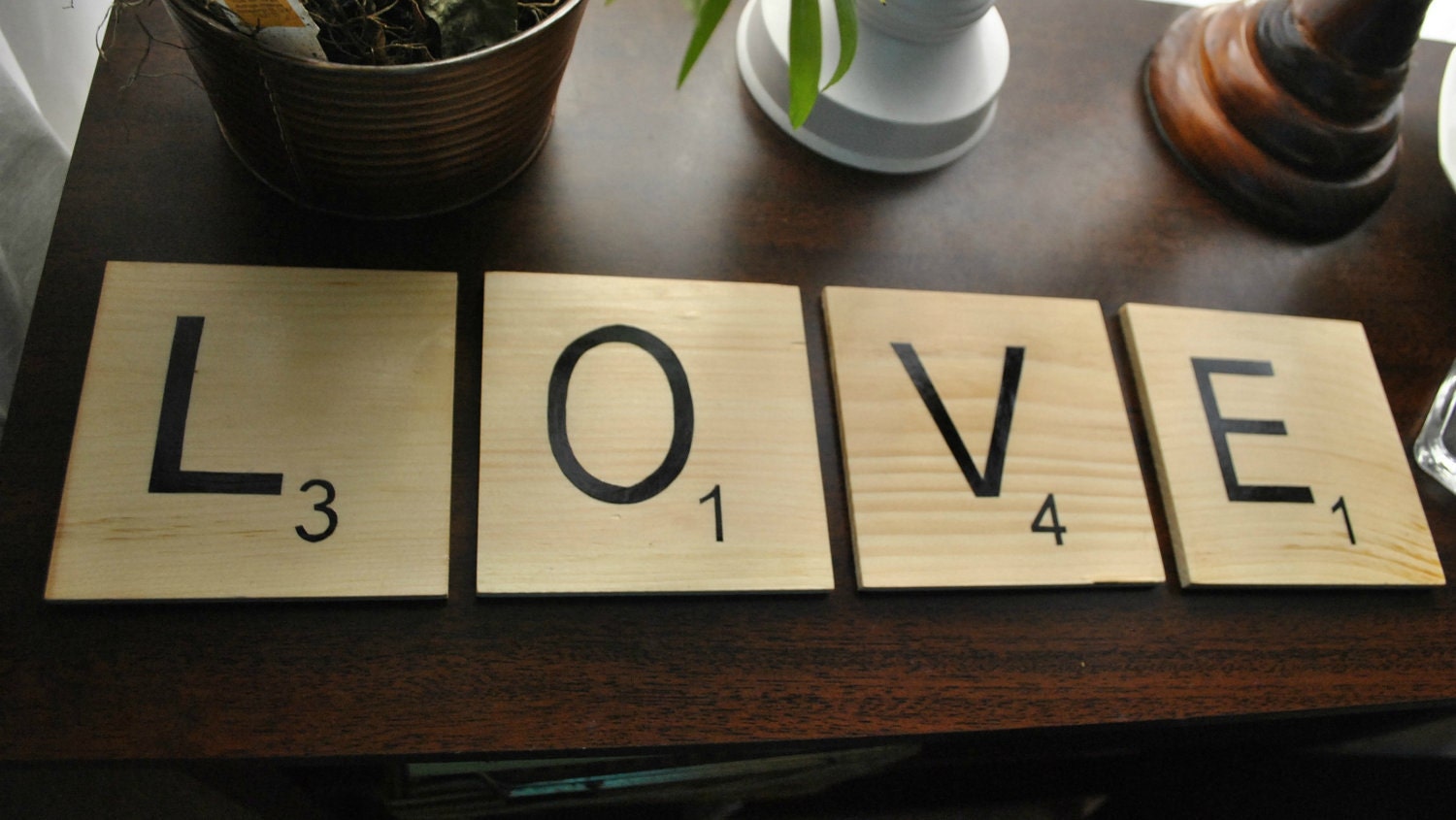 GIANT- Scrabble style wood wall art - choose your own letters