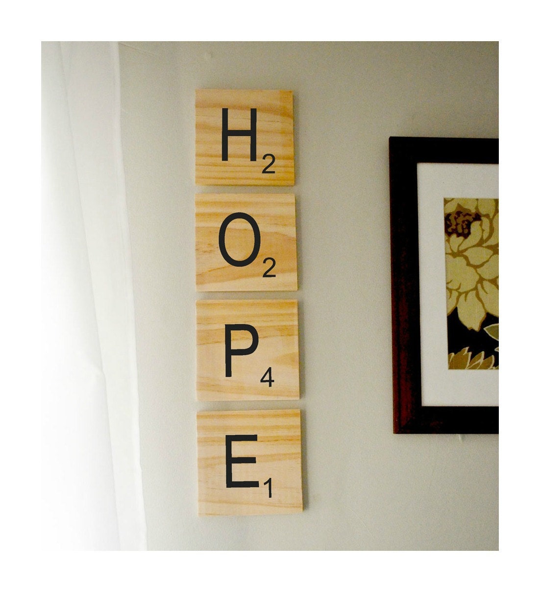 GIANT- Scrabble style wood wall art - choose your own letters