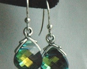 Aqua Sahara Small - Swarovski Crystal Sterling Silver Earrings