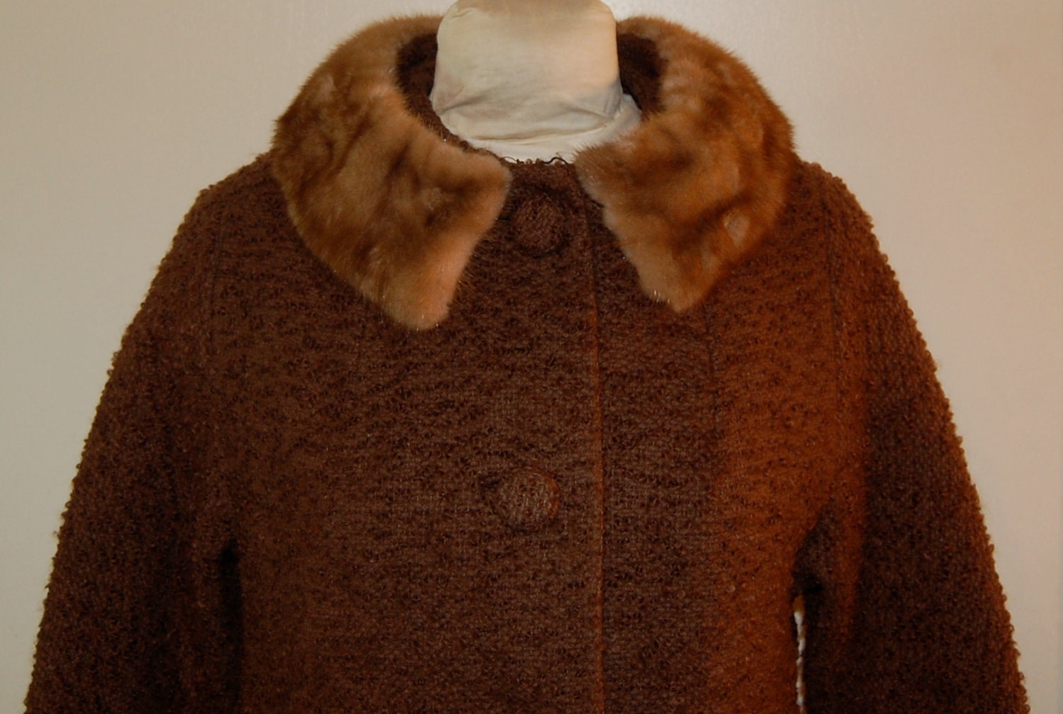 Vintage Gold Label by Herbert Bass International Mink Collier Coat