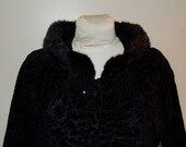 Vintage Lamb Wool Mink Collier Short Jacket