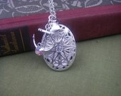 Silver Sailor Love Locket Necklace