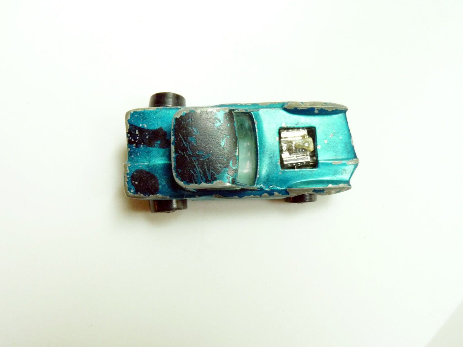 1967 Vintage Python Hot Wheels Die Cast Teal Turquoise Car