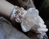 Lace Cuff Bracelet ,  Statement Romantic Bracelet