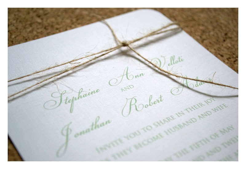 Wedding Invitations Simple and Elegant Knot