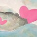Large Original Abstract Acrylic Painting on a 30 x 40 Canvas - Entitled "Gator Love"
