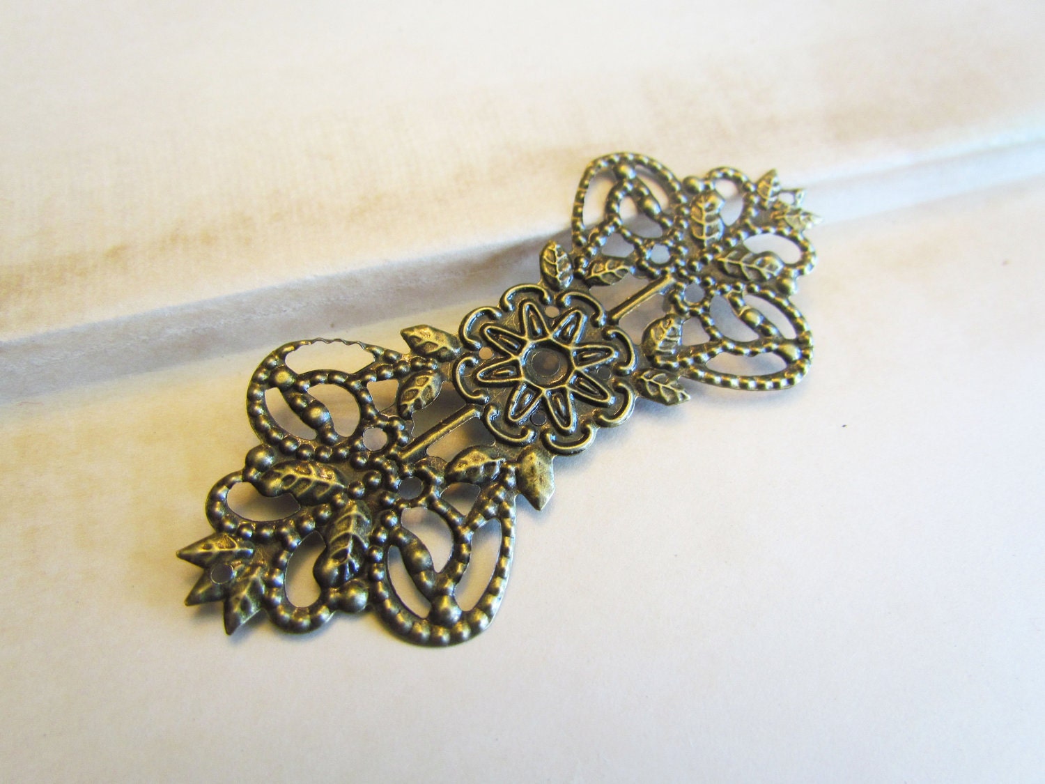 Filigree Wrap Connectors Antique Bronze WHOLESALE  74x31mm 30pcs  - Ships IMMEDIATELY from California - BC174a