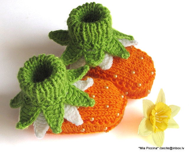 Baby booties "Flowers Fairy Booties" / 0-3M