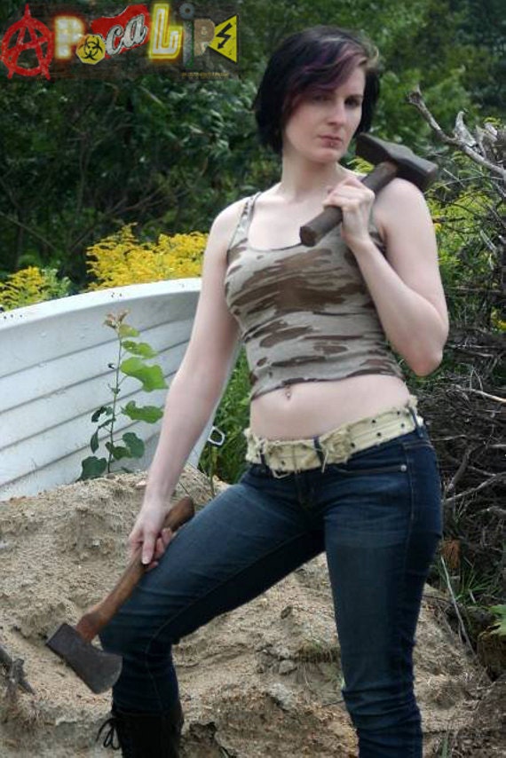 Tank Top Brown Burnout Jersey
