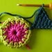 Crochet pattern colorful star by ATERGcrochet