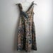 1950's Seashell Day Dress, Blue and Tan