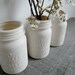 Ceramic Mason Jar Porcelain Vase
