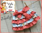 Jessalyn....Girl's Skirt Pattern, Ruffle Skirt Pattern, Ruffled  Mini Twirl Skirt Pattern. INSTANT DOWNLOAD. Size 12mo to girl's 12