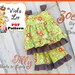 Zoe...Ruffle Dress Pattern and Top Pattern. Girl's Dress Pattern. PDF Girl's Sewing Pattern.  INSTANT DOWNLOAD.
