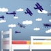 Airplanes and Clouds Wall Decal Set