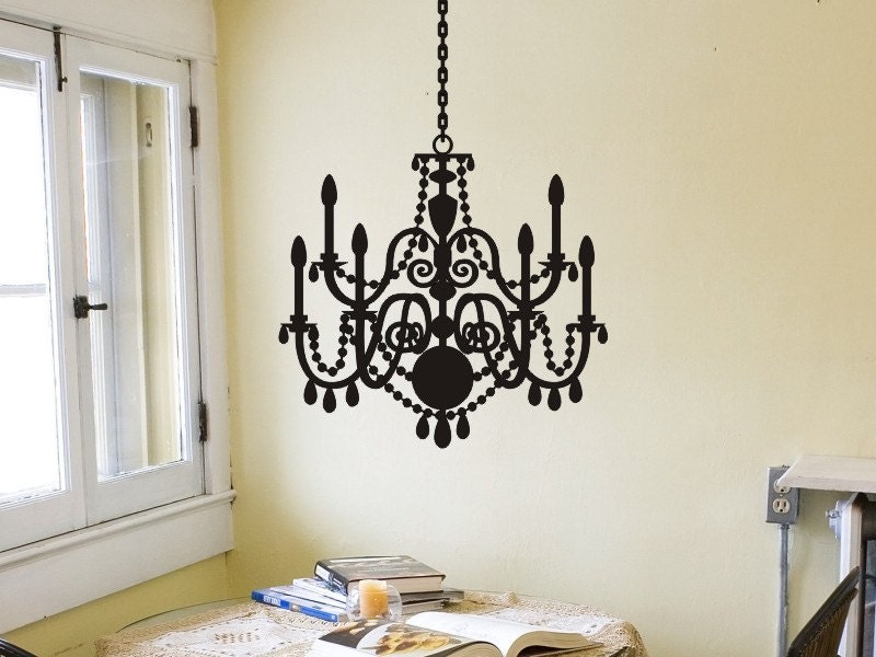 Chandelier Wall Decal - Style 3 living room bedroom wall decor