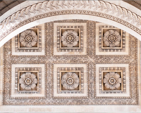 Paris Photograph, Arc de Triomphe, Architectural Detail,  Home Decor, Fine Art Photograph, Wall Art