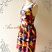 Retro Dress Amor Vintage Inspired- Chilling Princess- Great Paint Colorful Cotton Dress for Any Occasion-Fit S-M-