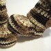 Infant crochet booties. Ankle boots. Neutral colors. Ready to ship. Baby booties ready to ship. Size 3 to 6 months.