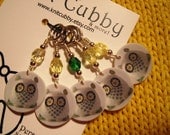 Retro Owl NON SNAG Stitch Markers
