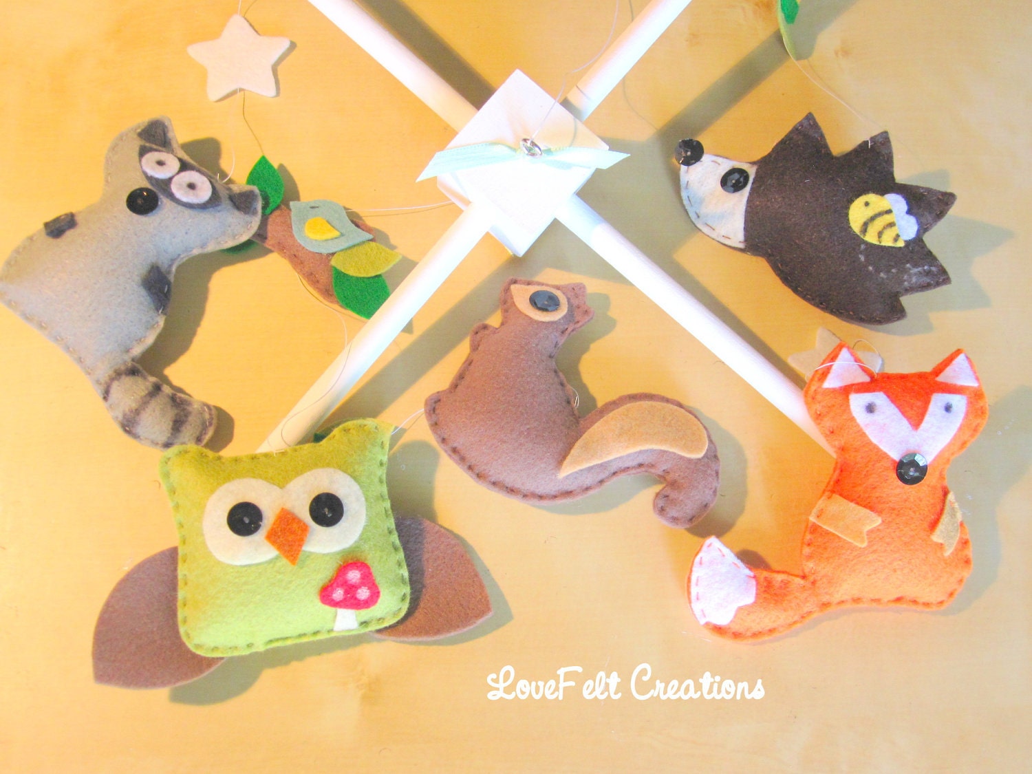 Baby Mobile - Forest Friends Mobile - Forest Creatures Mobile - Woodland Mobile - Forest Animals Mobile - Nursery Mobile