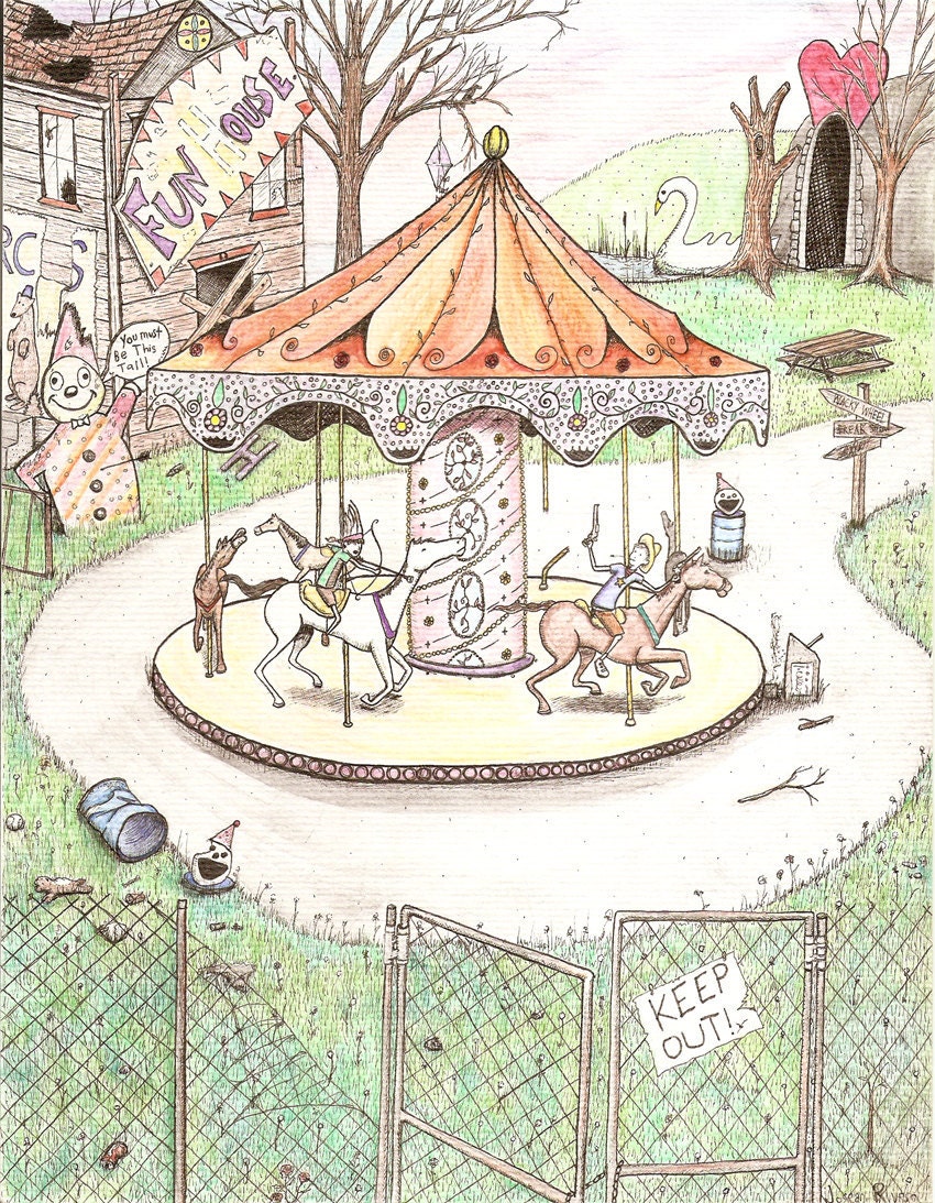 Cowboys and Indians - 8.5x11 Print