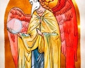Black Plague Angel II-  8.5x11 Print