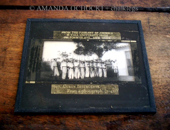 Military Magic Lantern Glass Slide