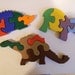 Puzzles Wood Handmade "Special" 3 Animal Puzzles