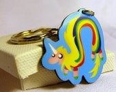 Lady Rainicorn Acrylic Keychain