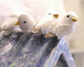 Wedding White Bird House Whimsical Pedestal Cute