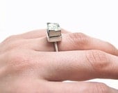 large pyrite cube ring