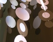 Hanging Paper Mobile in Pink and Brown
