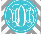 Chevron Monogram Personalized Cell Phone or iPhone Case
