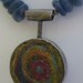 Buried Deep Within, felt and Kyanite Necklace