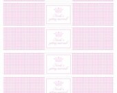 Printable Water Bottle Labels- Princess Party by Bloom