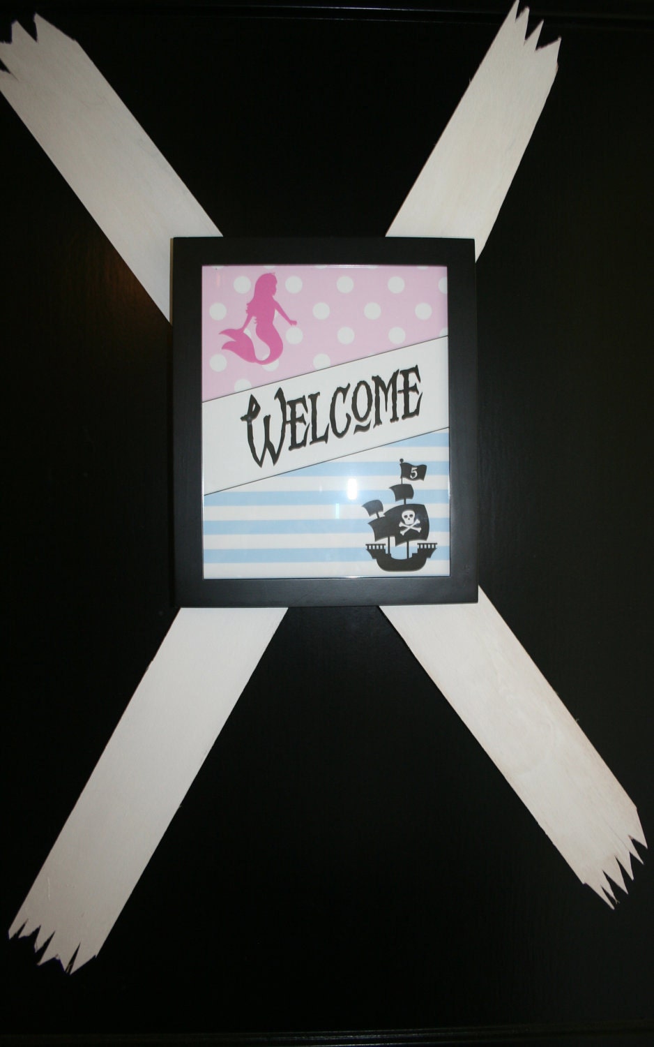 Printable Welcome Sign- Pirates vs. Mermaids by Bloom Il_570xn