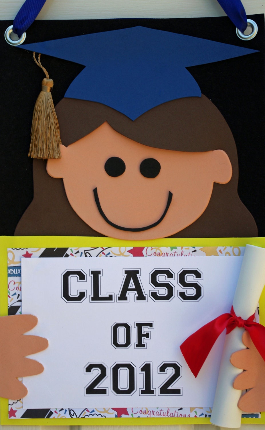 Graduation Door Sign - Graduation Party, Graduation Announcement, Party Decoration, Personalized Sign Il_170x135