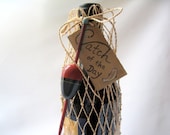 Fish Net Wine or Gift  Bag - Catch of the Day with Bobber