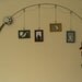 Fishing Pole Picture Frame - Metal Silver - 4 Frames
