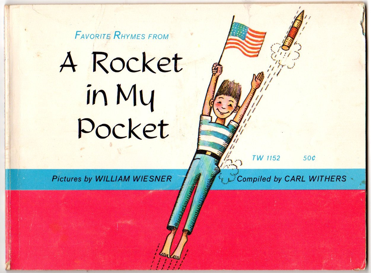 Favorite Rhymes From A Rocket in My Pocket Vintage 1970 Childrens Book