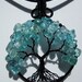 Blue Apatite Tree of Life Pendant