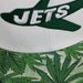 Custom New York Jets Snapback -- White Hat with Leaf Fabric "Get Lifted"