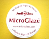 1 SAMPLE SIZE Jar Judi Kins Microglaze .15 oz. Protector to Seal Photos and artwork before using resin, a must for photo jewelry