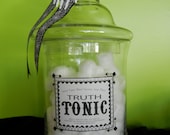 REDUCED PRICE-   Truth Tonic Halloween Apothecary Jar