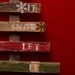 Let It Snow Rustic Christmas tree Pallet Art
