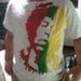 Jimi Hendrix screen print T-shirt - Made to order - Customizable - Red Yellow Green