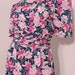 Vintage Floral Day Dress//Small//Medium//1980s Floral Sun Dress