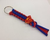 Paracord superman keychain